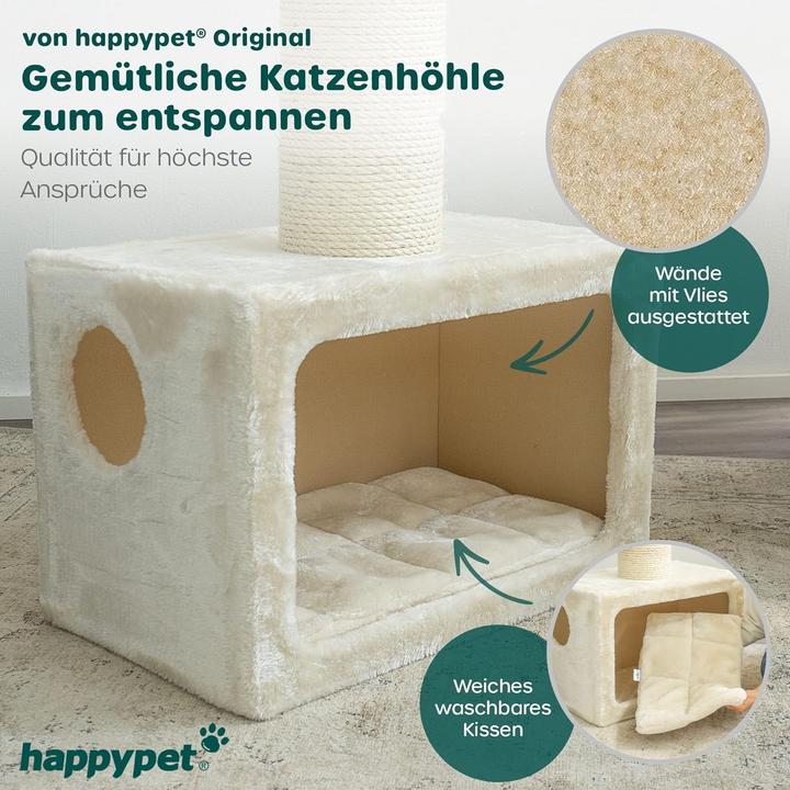 Produktbild Happypet Kratzbaum Katzen (Creme)
