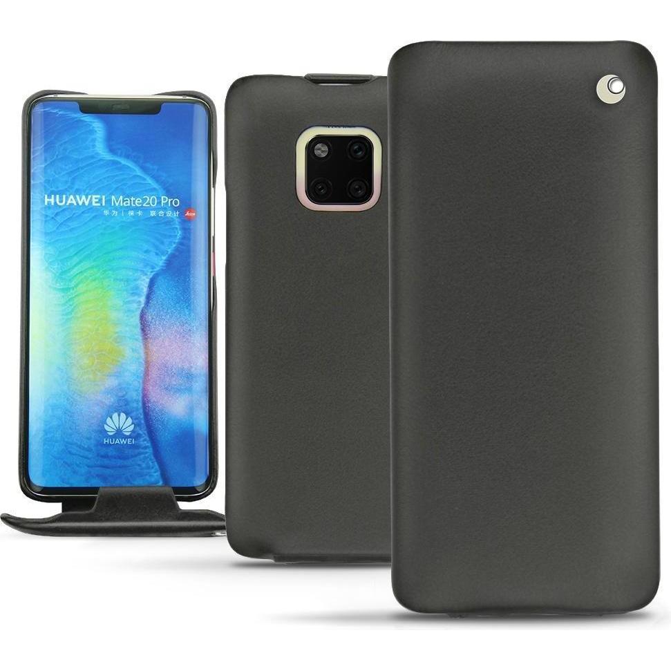 Noreve Lederschutzhülle vertikal (Huawei Mate 20 Pro), Smartphone Hülle, Schwarz