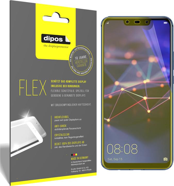 dipos I 3X Pellicola Protettiva Compatibile con Honor 20i Posteriore Pellicola di Protezione I 3D Full Cover