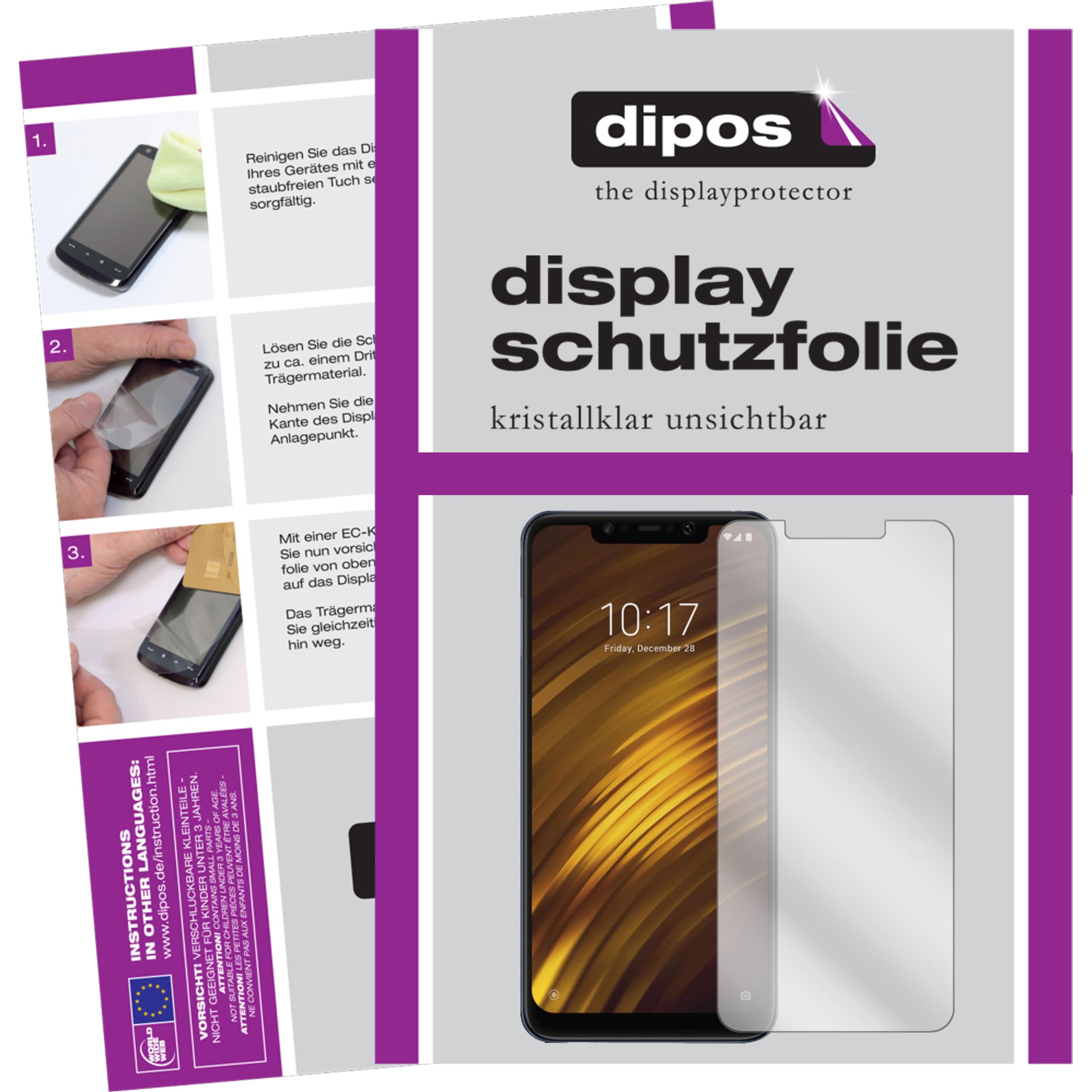 Dipos Displayschutzfolie Crystalclear (1 Stück, Xiaomi Pocophone F1), Smartphone Schutzfolie, Transparent