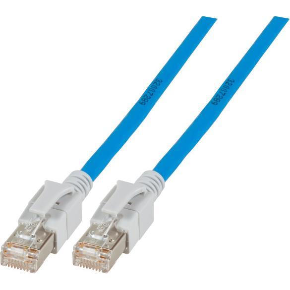 EFB Elektronik Hersteller: RJ45 Patchkabel S/FTP, Cat.6A, VC LED, 1,5m, blau Das geschirmte Cat.6A R (S/FTP, CAT6a, 1.50...
