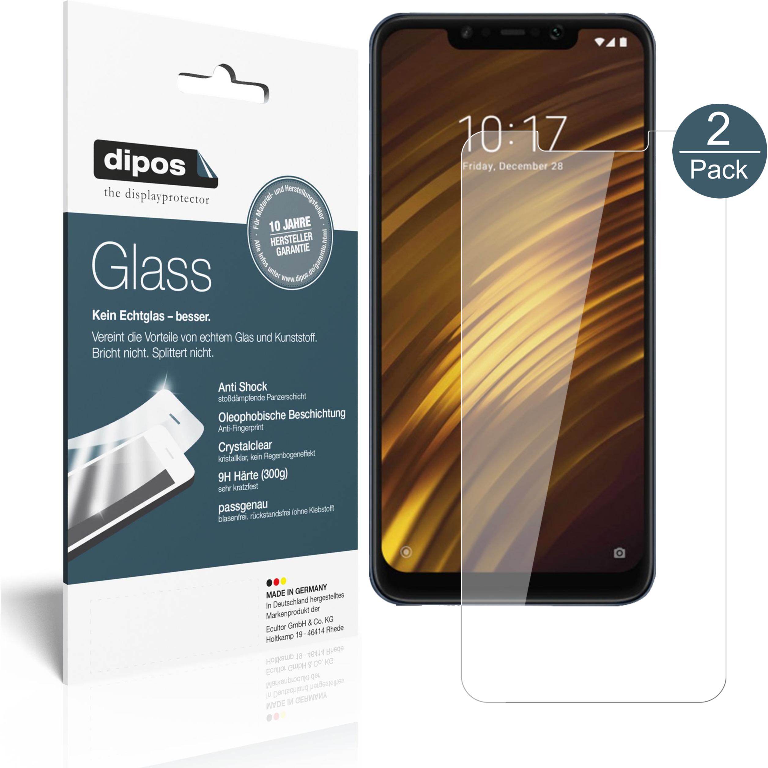 Dipos Displayschutz Anti-Shock (1 Stück, Xiaomi Pocophone F1), Smartphone Schutzfolie, Transparent