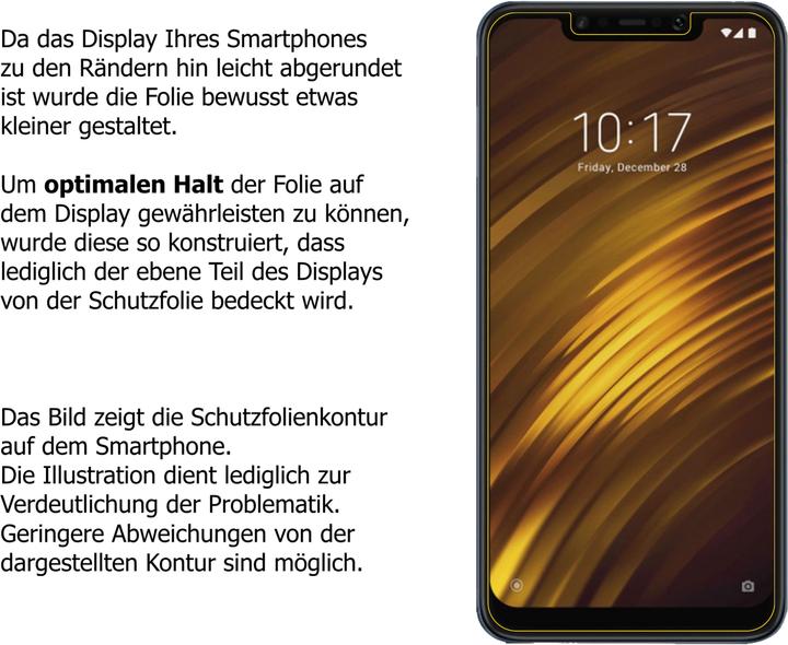 Actual product image Dipos Screen Protector Crystalclear (2 pcs., Xiaomi Pocophone F1)