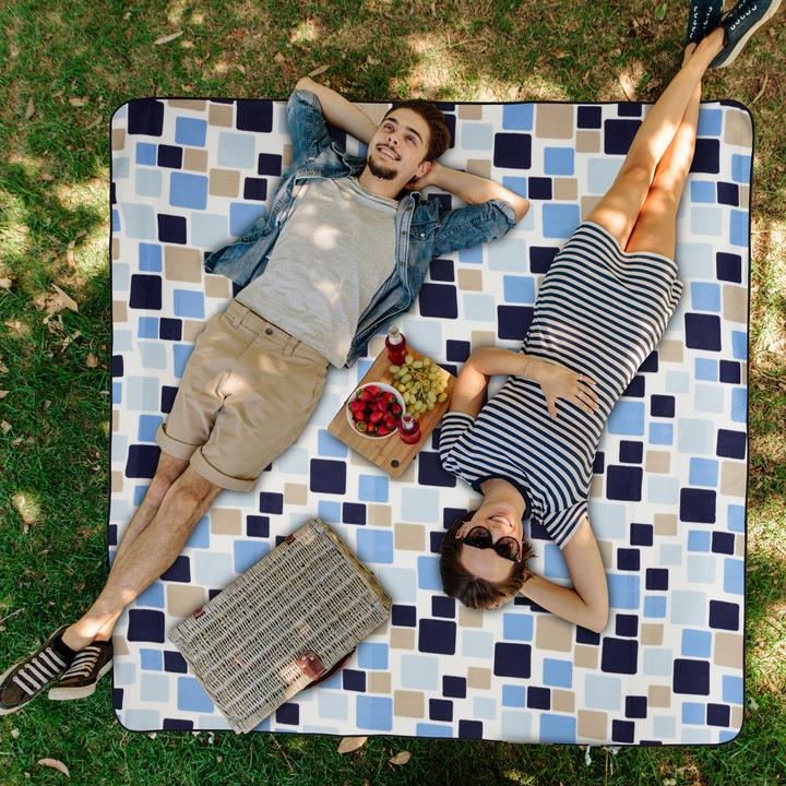 Immagine prodotto Relaxdays Coperta da picnic a quadrati