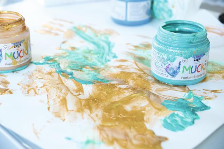 Actual product image Kreul Mucki Sparkle finger paint (150 ml)