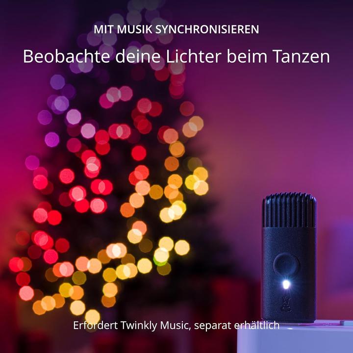 Produktbild Twinkly Candies - 100 Pearl-shaped RGB LEDs Green Wire USB-C (6 m)