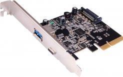 Actual product image Générique Dual Type A/C USB 3.1 PCI Express Card- 2 ports