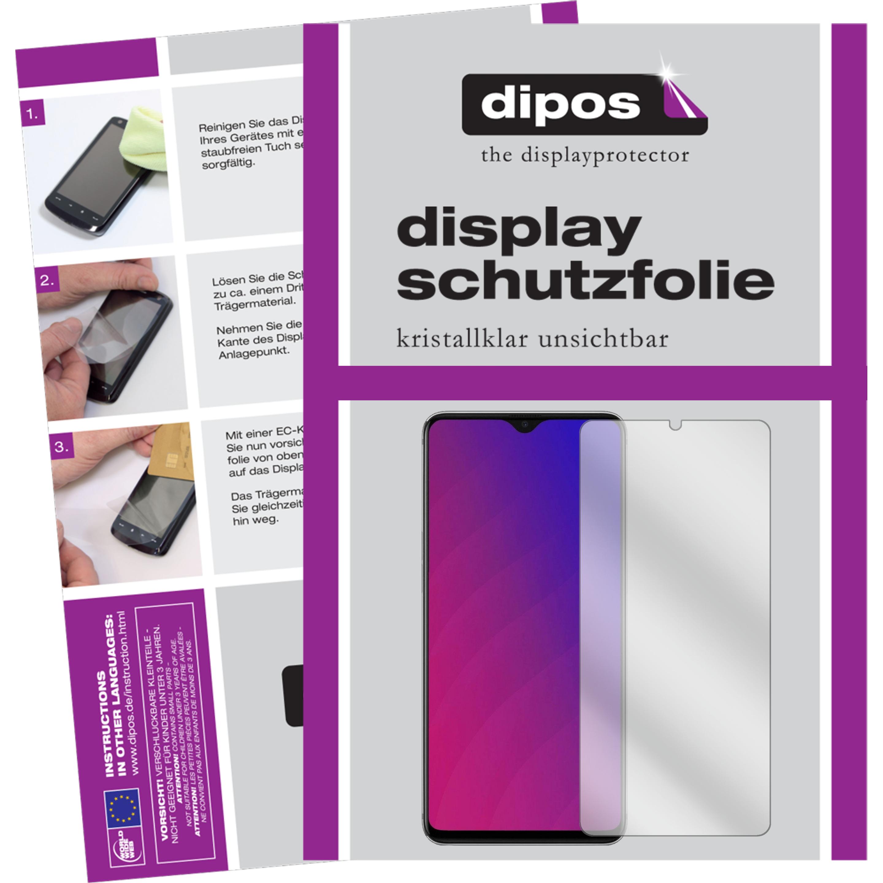 Dipos Displayschutzfolie Crystalclear (6 Stück, Oppo F9), Smartphone Schutzfolie, Transparent