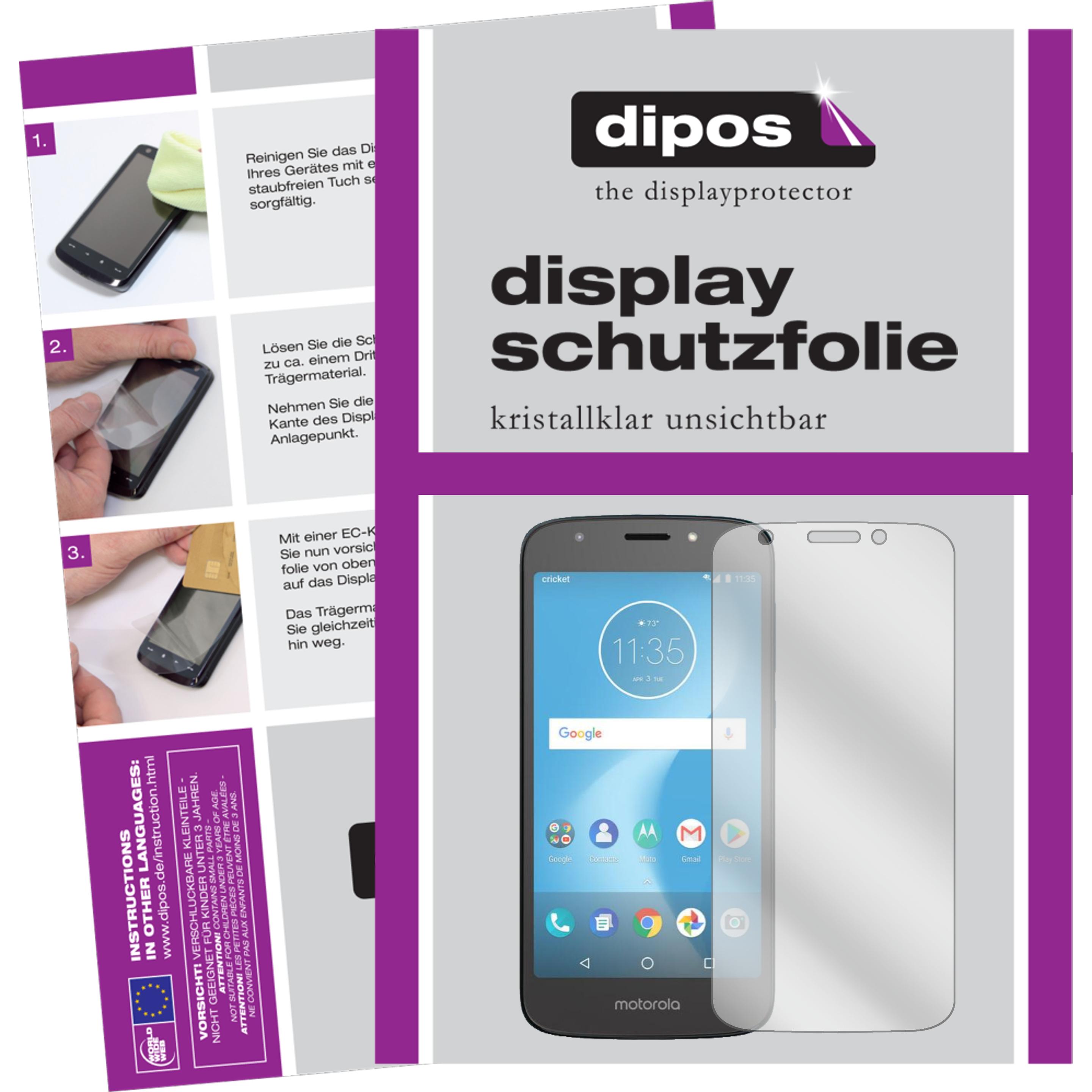Thumbnail - Dipos Displayschutzfolie Crystalclear (2 Stück, Motorola Moto E5 Cruise), Smartphone Schutzfolie, Transparent