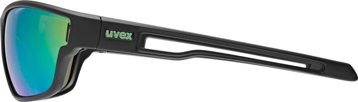 Actual product image Uvex Sports sportstyle 806 (Black Matt (Green), Mirror Green)