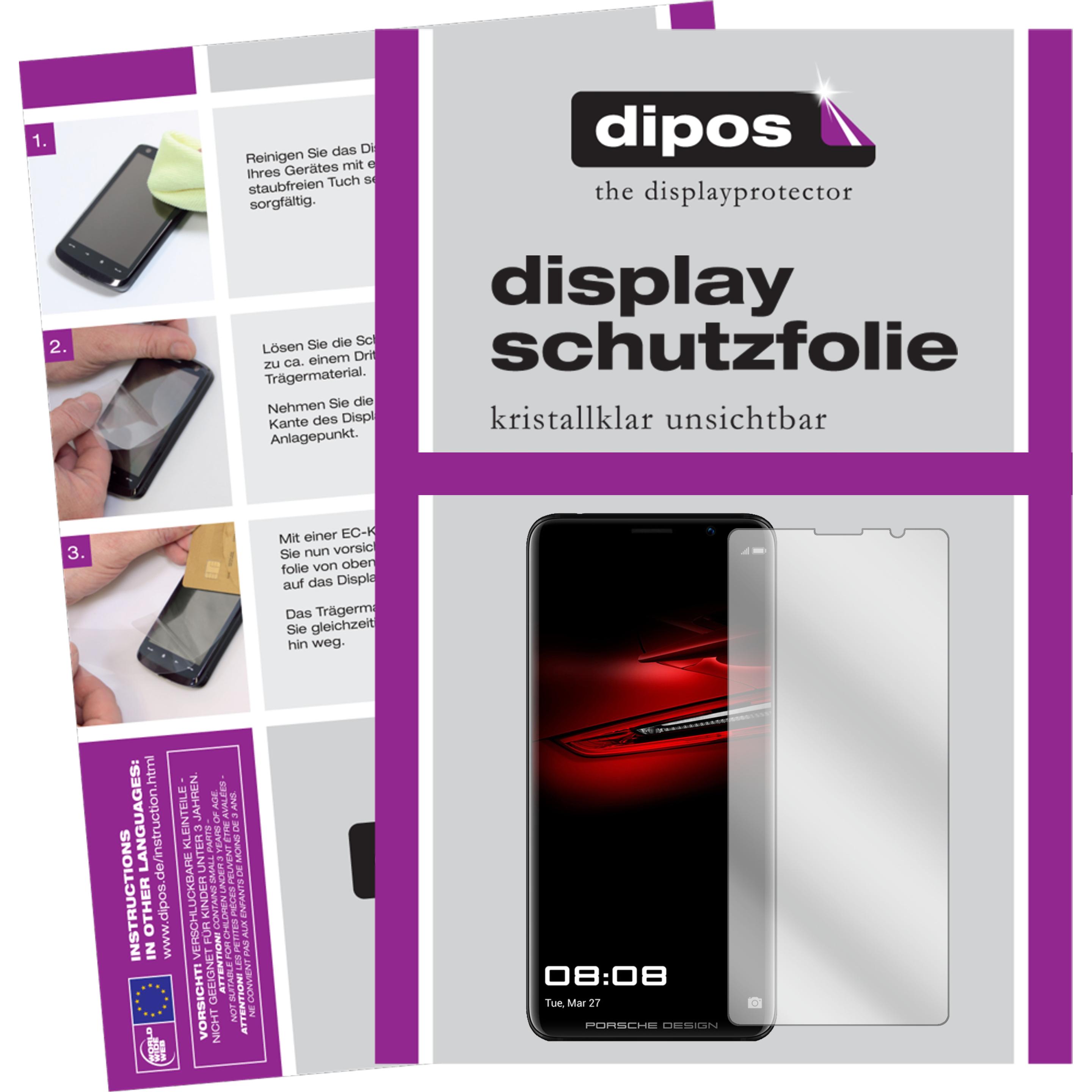 Dipos Displayschutzfolie Crystalclear (6 Stück, Huawei Mate RS Porsche Design), Smartphone Schutzfolie, Transparent