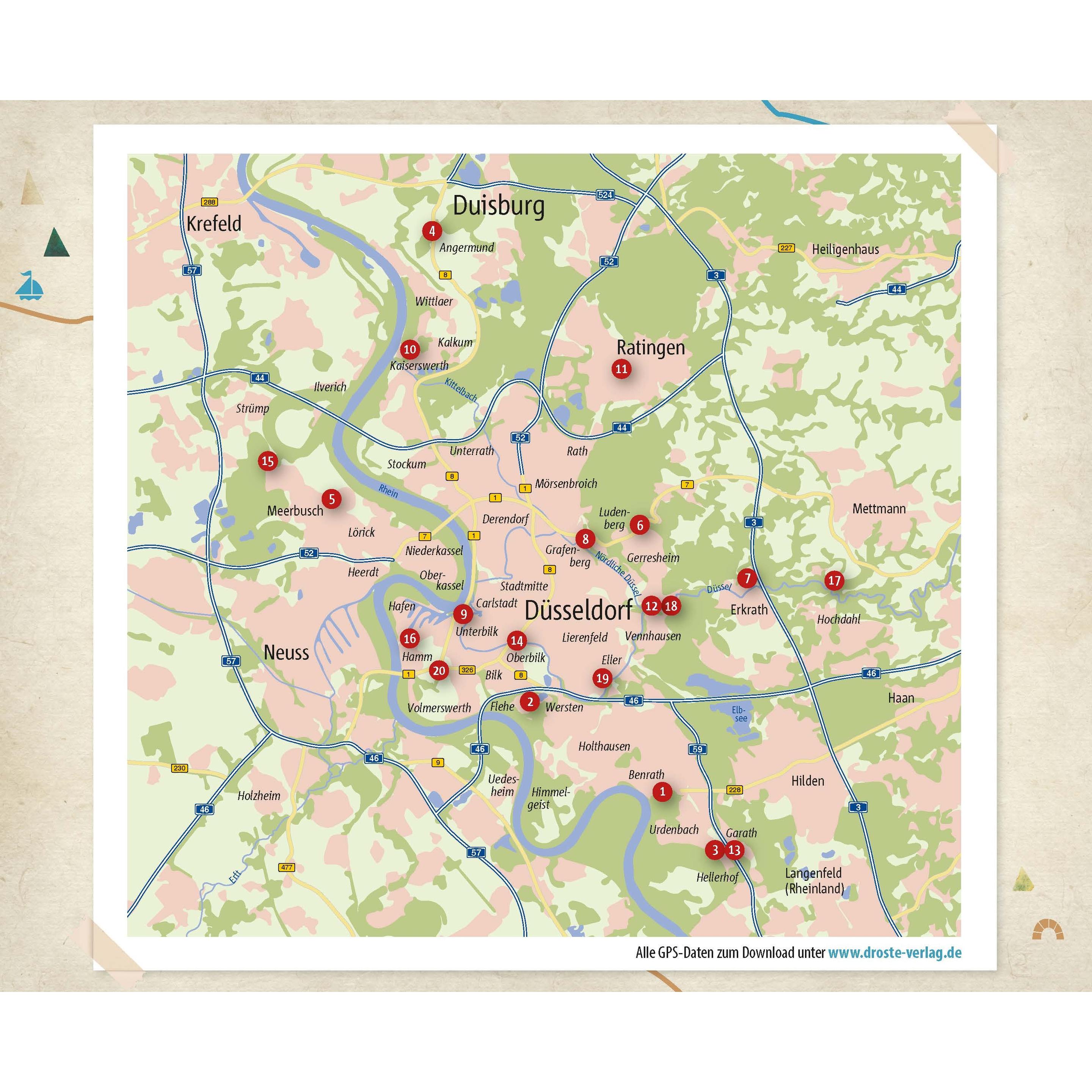 Thumbnail - In und um Düsseldorf. Wandern für die Seele, Ratgeber von Dorothee Köhler