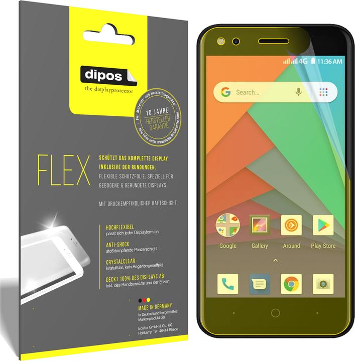 Actual product image Dipos Screen Protector Full-Cover 3D (2 Piece, Micromax Bharat Go)
