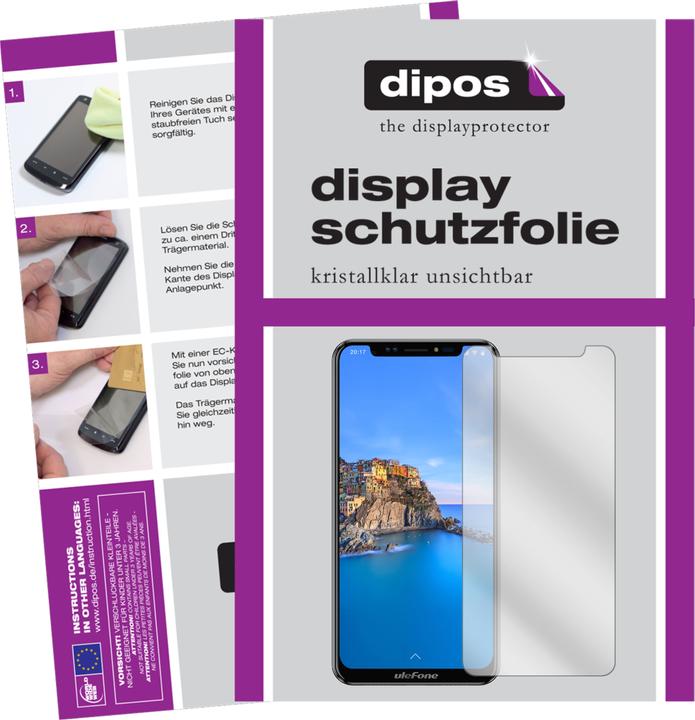 Actual product image Dipos Screen Protector Crystalclear (5 Piece, Ulefone X)