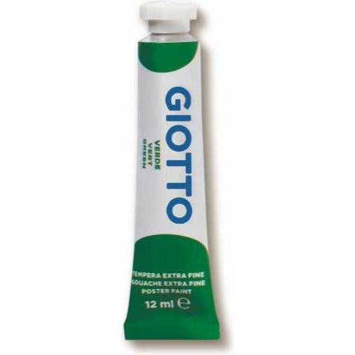 Giotto, Colore + Vernice per fai da te, 352012 colore a tempera 12 ml Tubo Verde (12 ml)