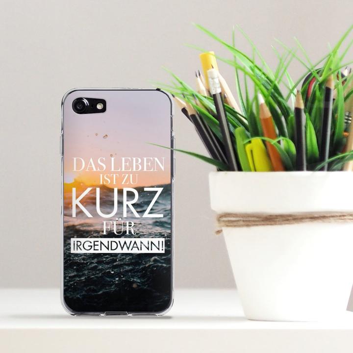 Produktbild DeinDesign Silikon Hülle für Apple iPhone 7 Handyhülle Case Smartphone Schutzhülle Spruch Meer Statement (Apple iPhone 7)