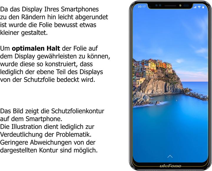 Actual product image Dipos Screen Protector Crystalclear (2 Piece, Ulefone X)