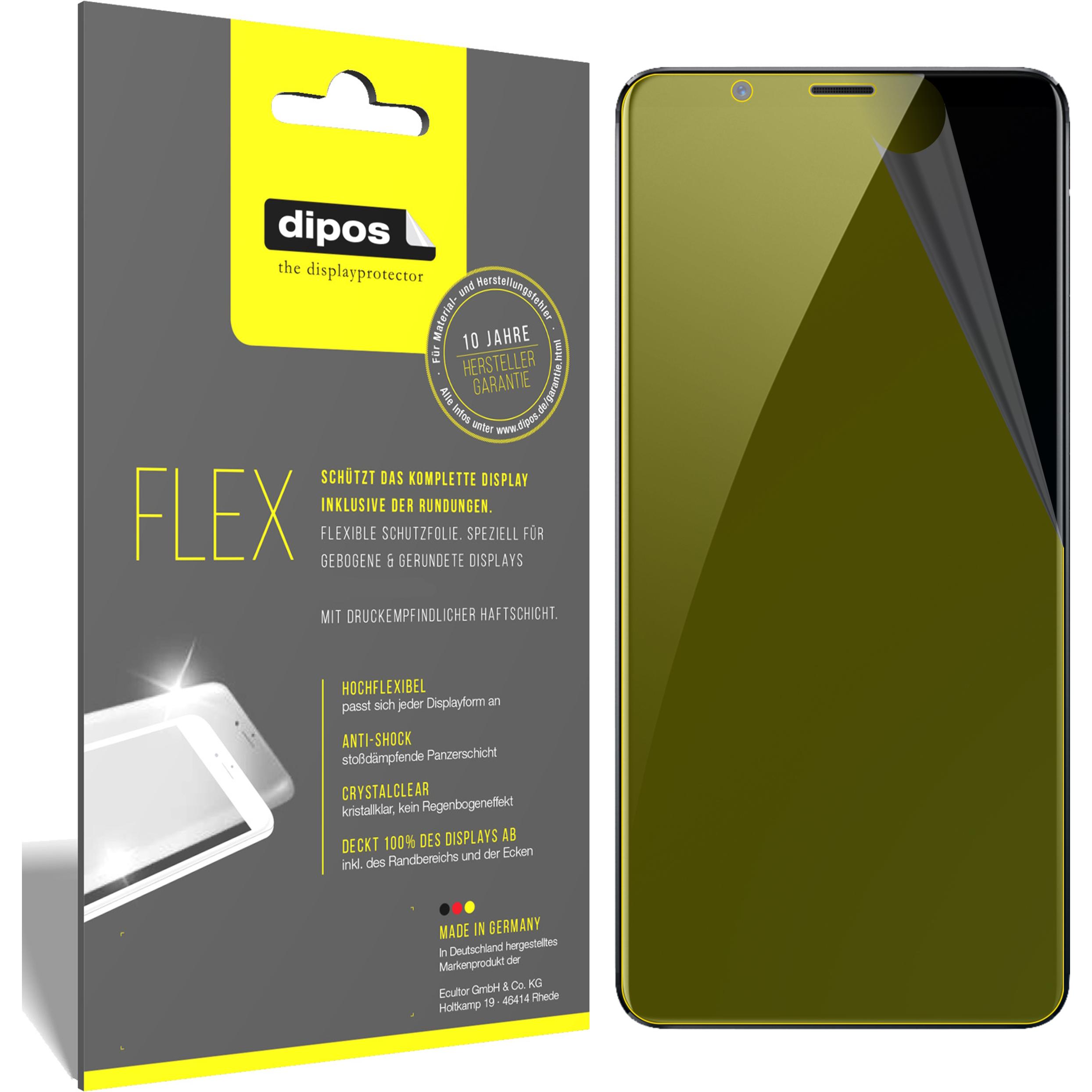 Dipos Displayschutzfolie Full-Cover 3D (3 Stück, Nubia Red Magic), Smartphone Schutzfolie, Transparent