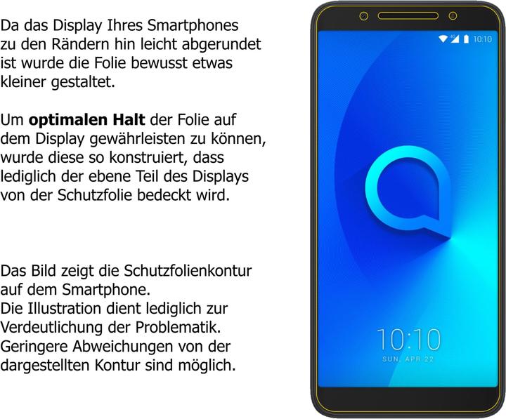 Immagine prodotto Dipos Pellicola Protettiva Antiriflesso (2 pz., Alcatel 3)