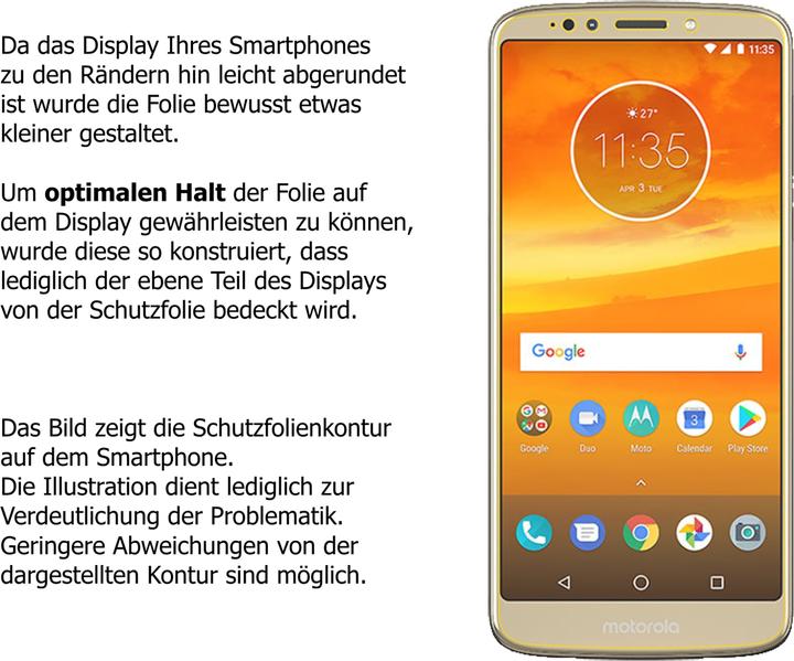Produktbild Dipos Displayschutz Anti-Shock (2 Stück, Motorola Moto E5)