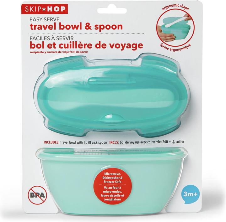 Actual product image Skiphop Easy Serve rice bowl with spoon light green