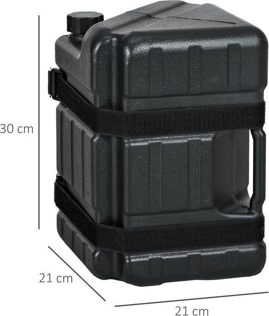 Immagine prodotto Swisshandel24 Set di 4 pesi per padiglioni con maniglia Protezione del padiglione con acqua/sabbia Riempibile per (21 cm, 21 cm)