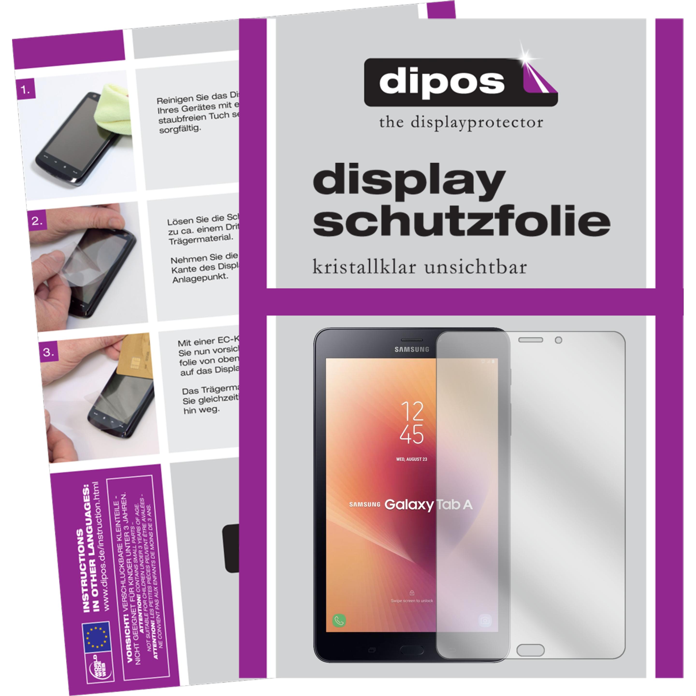 Dipos Displayschutzfolie Crystalclear (2 Stück, Galaxy Tab A 8.0 (2017)), Tablet Schutzfolie