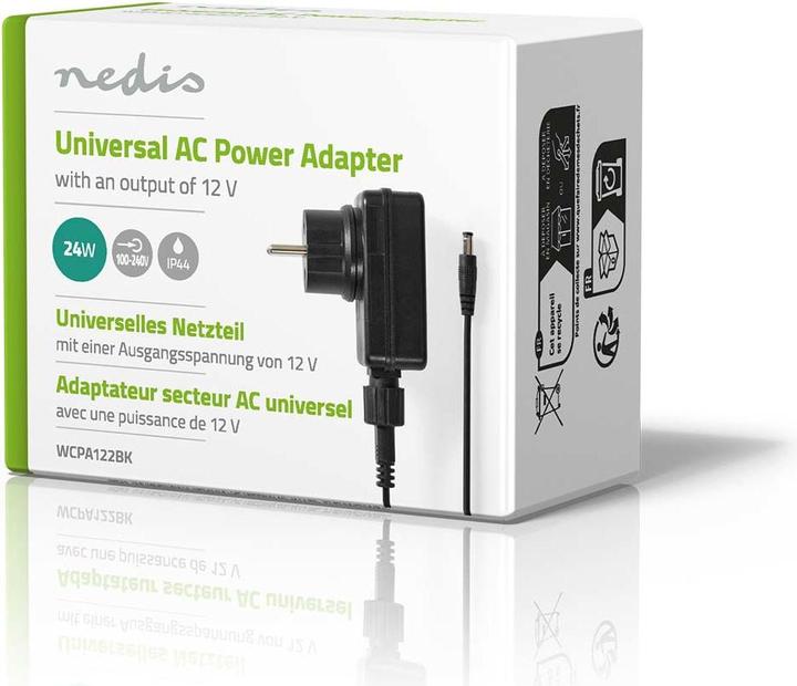 Actual product image Nedis Universal power supply unit | 24 W | 12 V DC | 1.80 m | 2.0 A | 1 plug(s) | Black