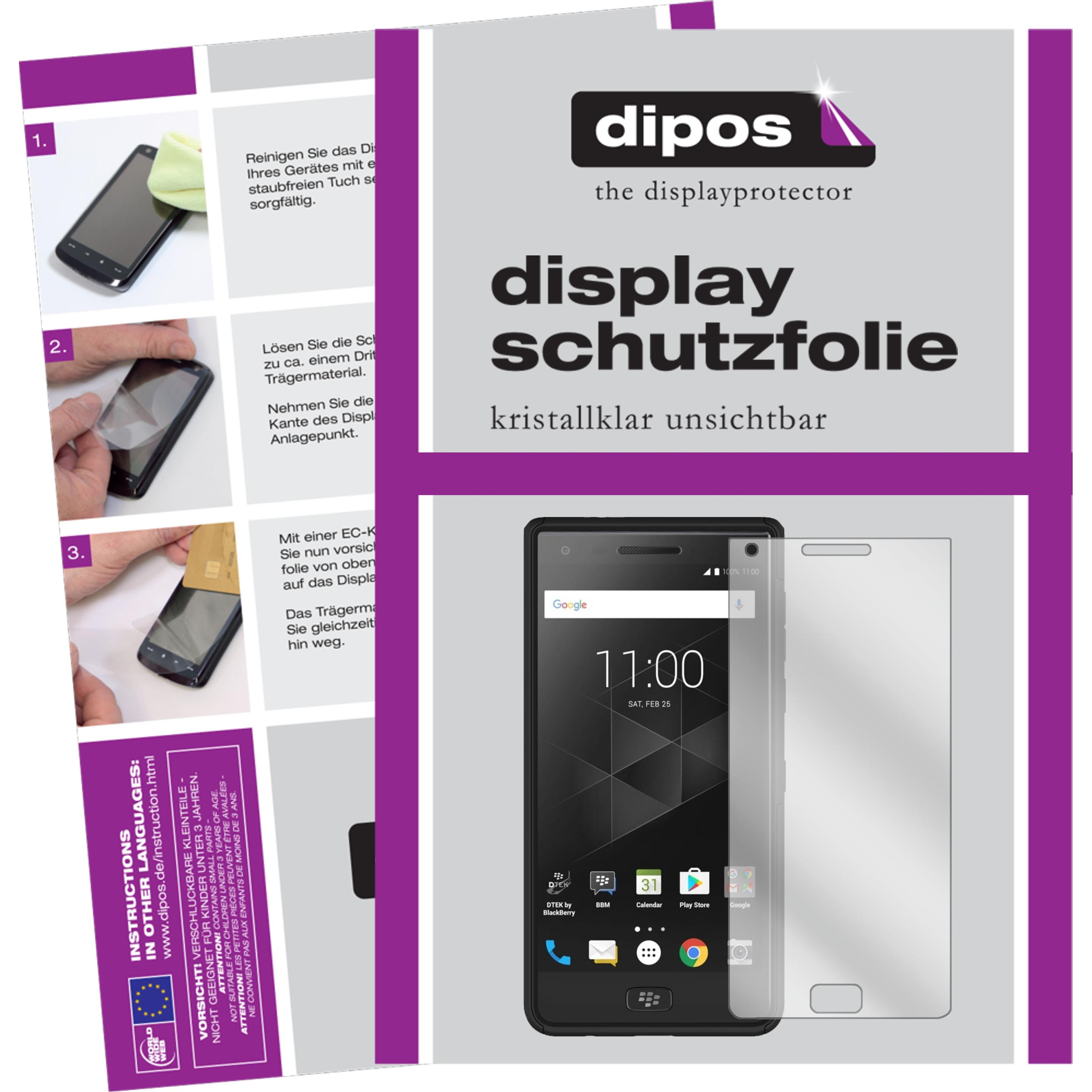 Dipos Displayschutzfolie Crystalclear (2 Stück, Blackberry Motion), Smartphone Schutzfolie, Transparent
