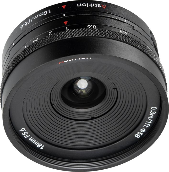 Actual product image AstrHori 18mm F5.6 Fuji X Mount APS-C Lens Black (APS-C / DX)