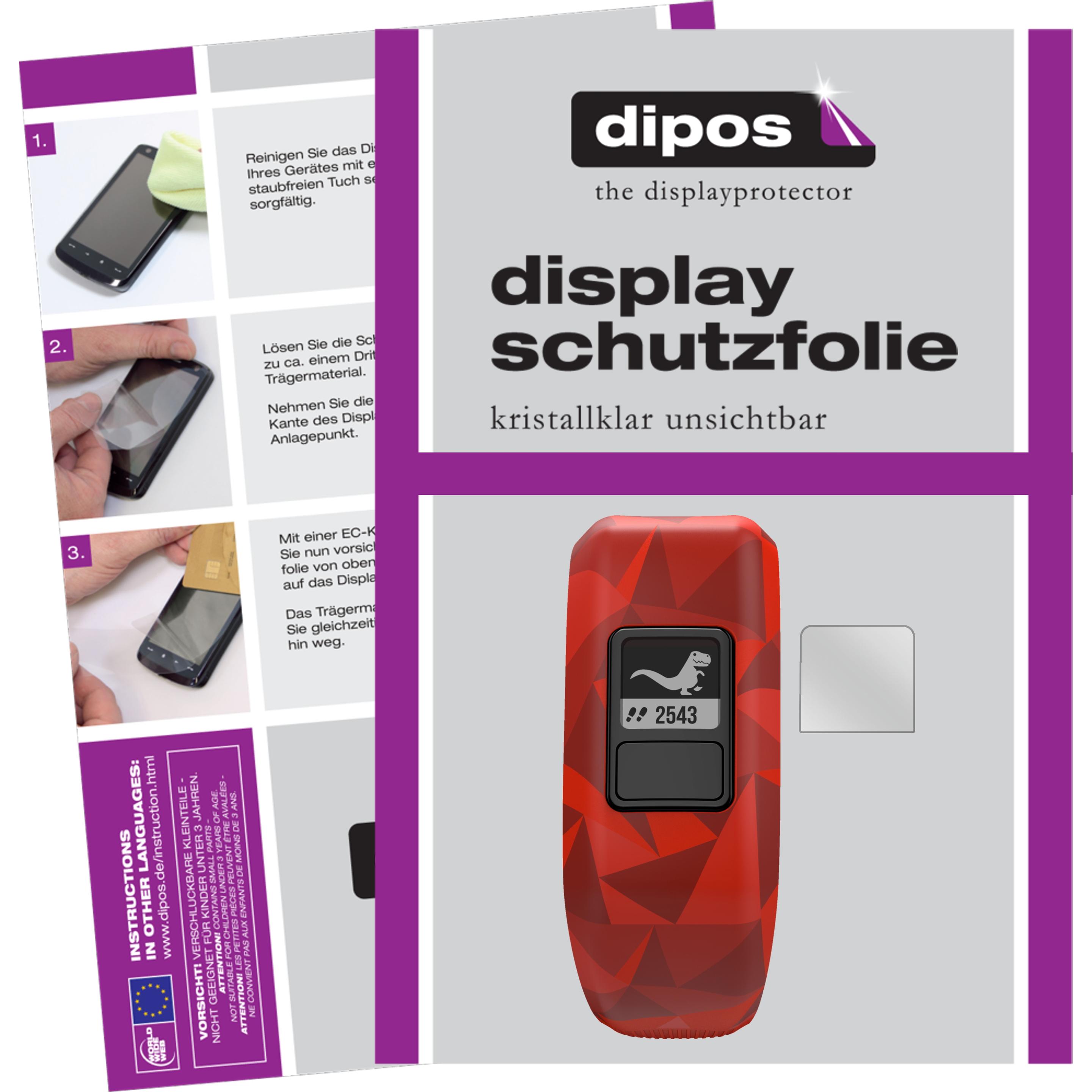 Dipos Displayschutzfolie Crystalclear, Smartwatch Schutzfolie, Transparent