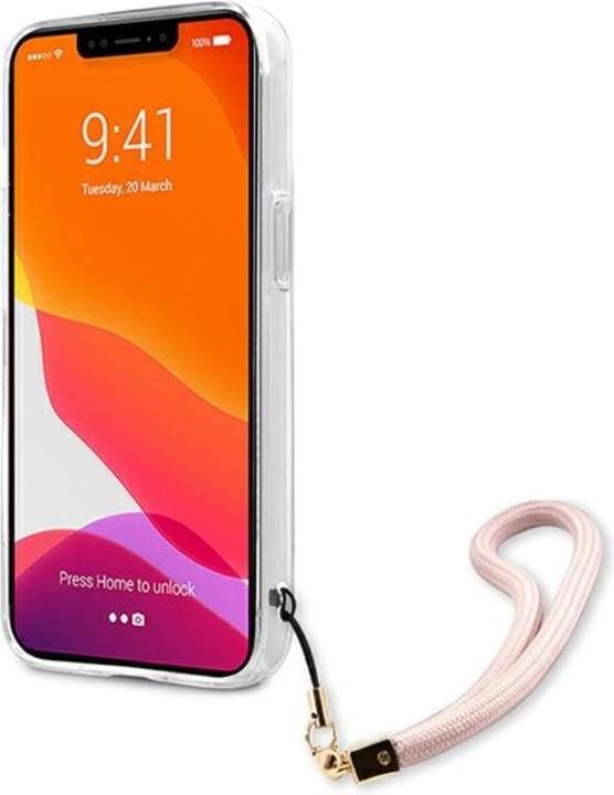 Actual product image Guess Hard Cover Marble Stripe with Strap (Apple iPhone 13 Pro Max)