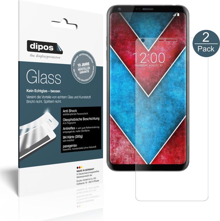 Produktbild Dipos Displayschutz Anti-Shock (2 Stück, LG V30)
