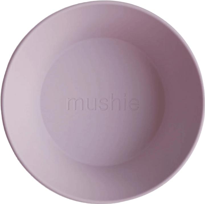 Actual product image Mushie Bowl Round Soft Lilac