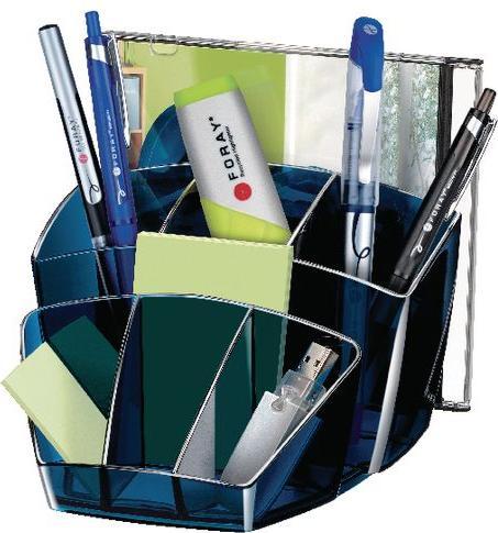 Produktbild Office Depot Schreibtisch Organizer Kunststoff Mitternachtsblau 158 mm x 93 mm
