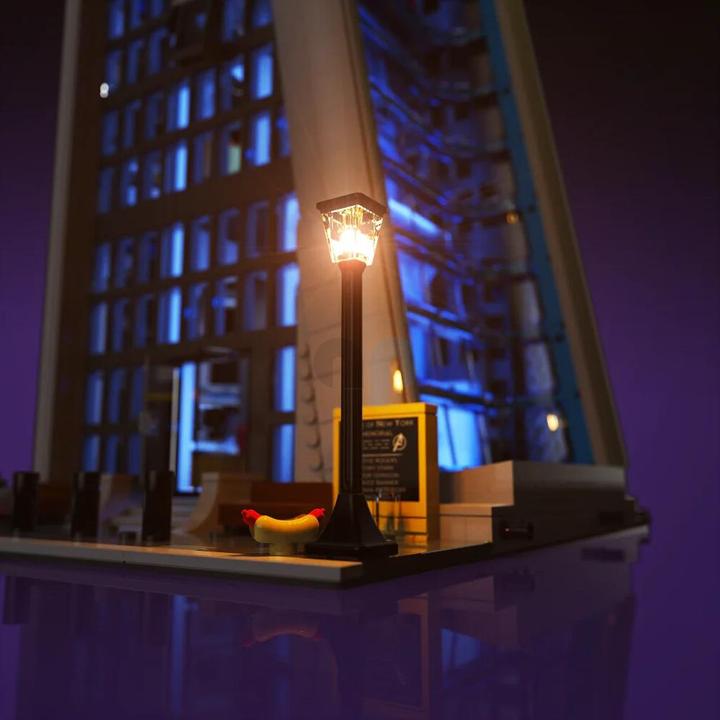 Actual product image Light my bricks LED light set for LEGO Avengers Tower 76269