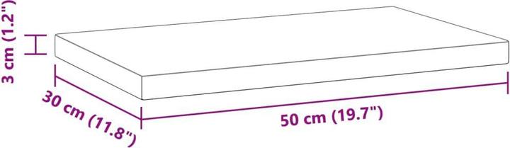 Image du produit vidaXL Étagères murales 2 pcs. Noble (50 x 30 x 3 cm)