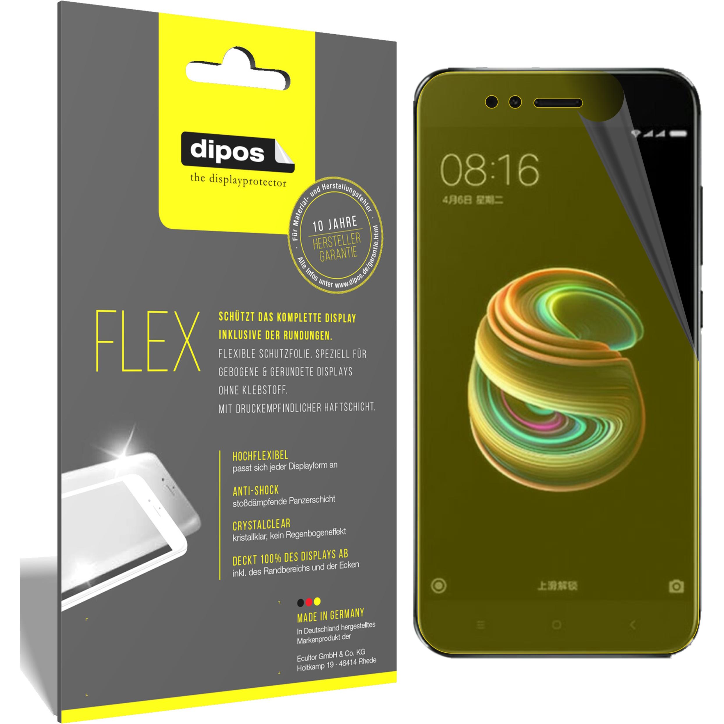 Thumbnail - Dipos Displayschutzfolie Full-Cover 3D (3 Stück, Xiaomi Mi 5X), Smartphone Schutzfolie, Transparent