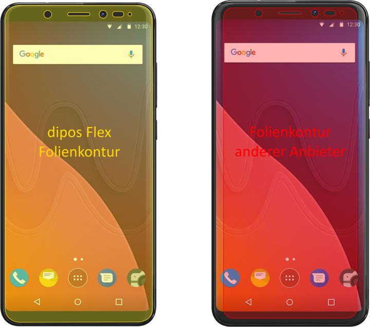 Produktbild Dipos Displayschutzfolie Full-Cover 3D (3 Stk., Wiko View XL)