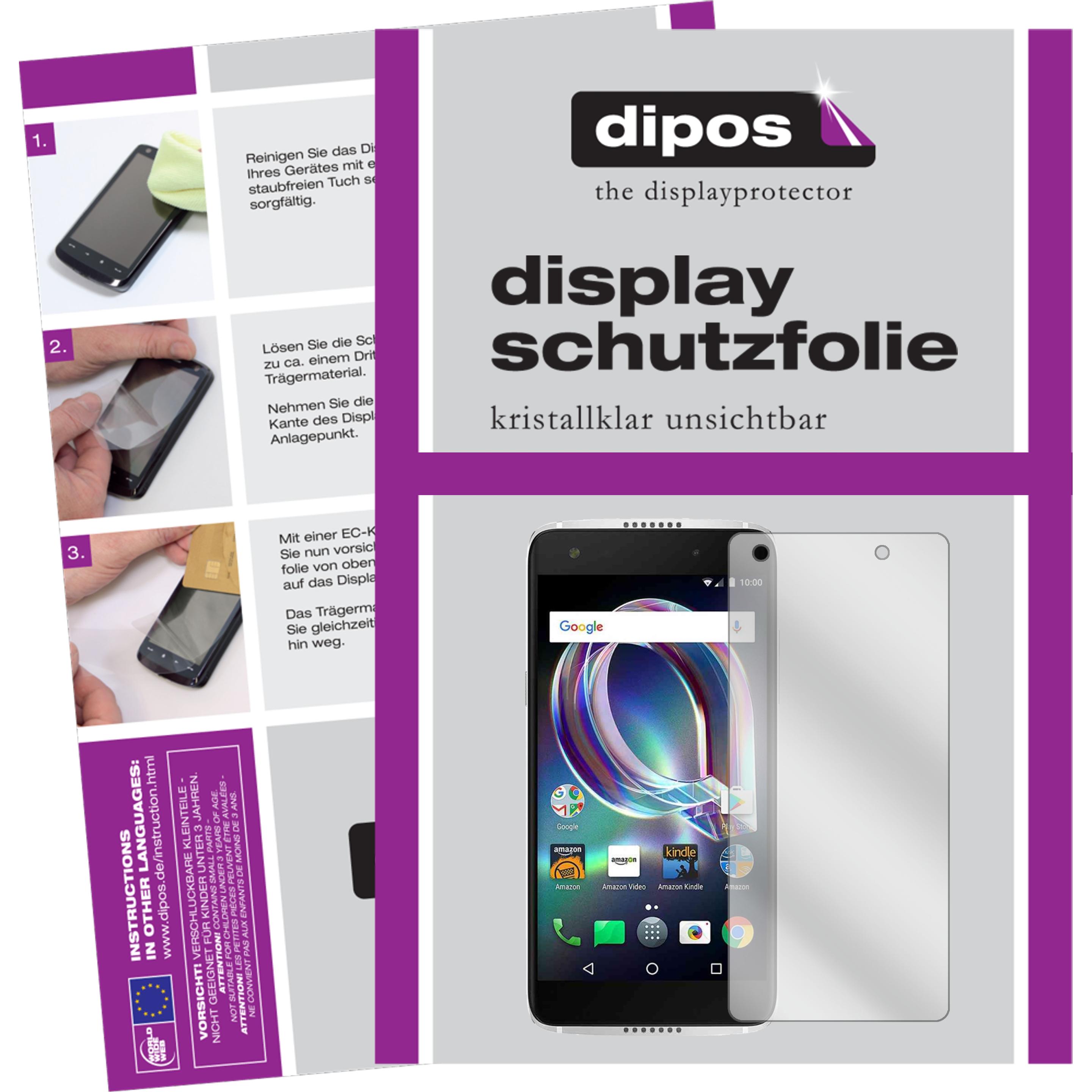 Thumbnail - Dipos Displayschutzfolie Crystalclear (2 Stück, Alcatel Idol 5s), Smartphone Schutzfolie, Transparent
