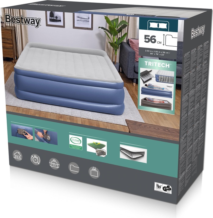 Immagine prodotto Bestway Tritech King (190 x 200 cm)