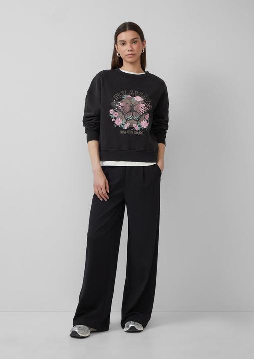 Immagine prodotto S.Oliver Sweatshirt Gewaschenes Sweatshirt mit Frontprint (S)