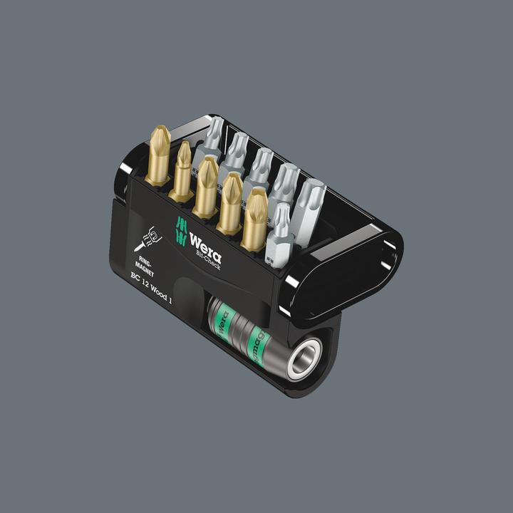 Immagine prodotto Wera Bit-Check 12 Wood 1 SB (1/4")