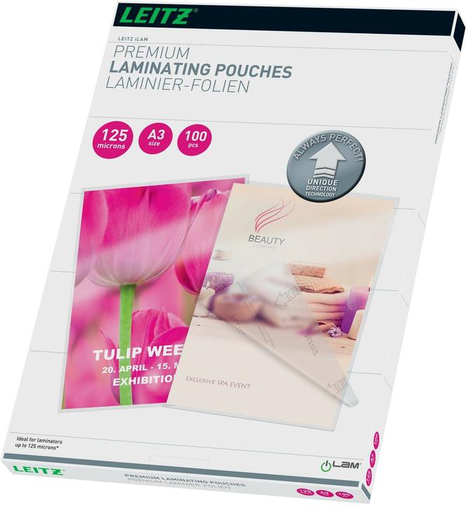 Image du produit Leitz Feuille de plastification (A3, 100 pcs, 125 µm)