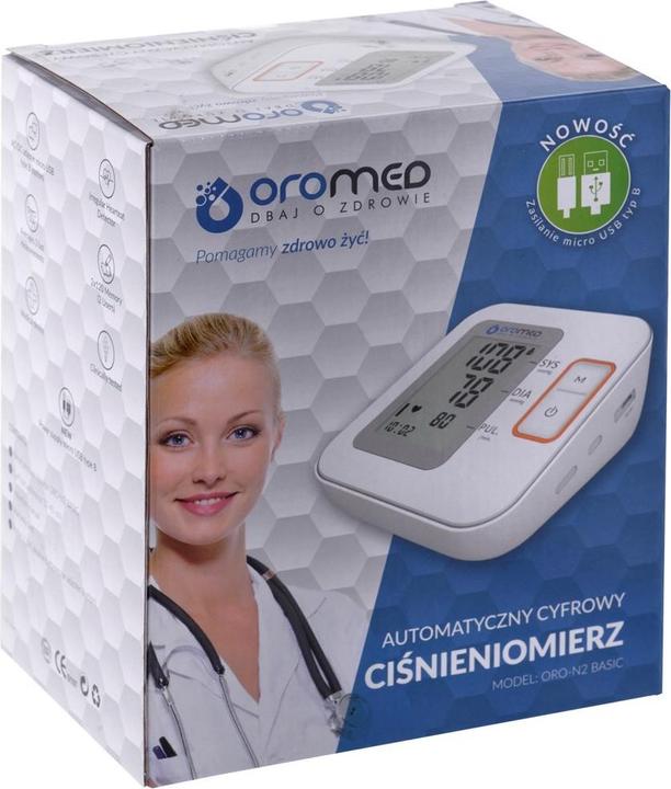 Actual product image Hi-tech medical ORO-N2 BASIC Blood Pressure Monitor Upper Arm Automatic (Blood pressure monitor upper arm)