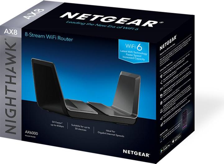 Actual product image Netgear RAX80 Nighthawk