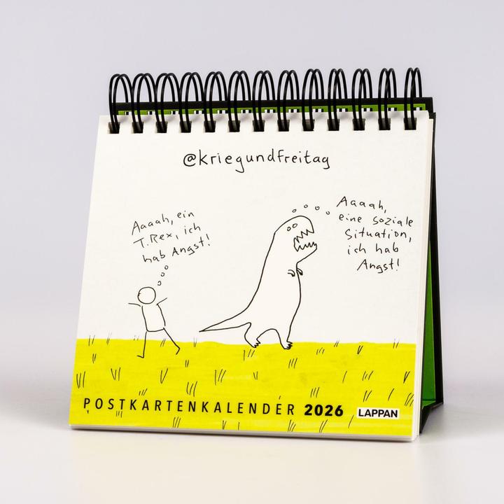 Produktbild kriegundfreitag: Postkartenkalender 2026