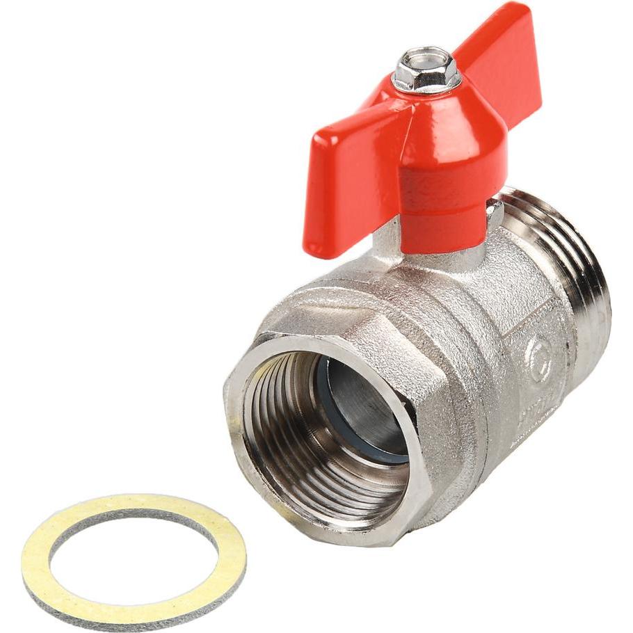 TECE, Ventil, Kugelhahn TECEfloor Rp 3/4xR 1, mit Flachdichtung