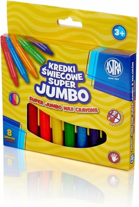 Produktbild Astra SUPER Jumbo-Wachse 8 Stück (Mehrfarbig, 8 x)