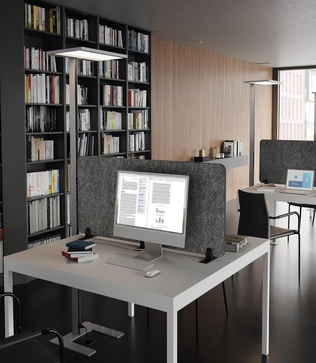 Produktbild Durable Tischtrennwand faltbar 1.20m PET-Filz/50cm Sichtschutzhöhe (120 x 50 cm)